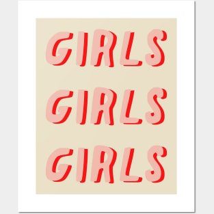 girls girls girls feminist Posters and Art